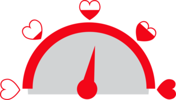 valentinstag karte idee liebe meter zeichen design png