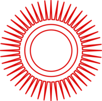 design de símbolo de sinal de ícone de sol png