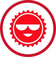 Sun icon sign symbol design png