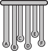 design de símbolo de sinal de ícone de gráfico de dados de negócios png