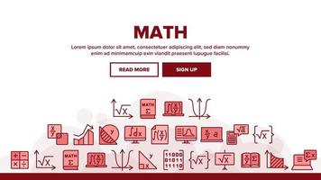 Math Science Education Landing Header Vector