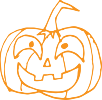 disegno del segno della zucca dell'icona di halloween png