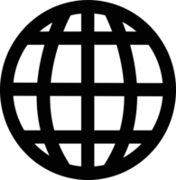 disegno di simbolo del segno dell'icona del mondo png