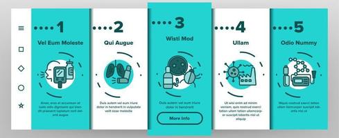 Asthma Illness Vector Onboarding Mobile App Page Screen