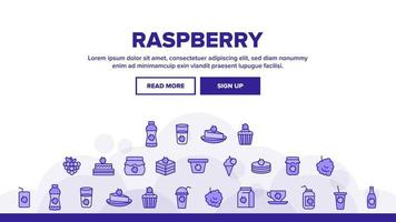 Raspberry Nutrition Landing Header Vector