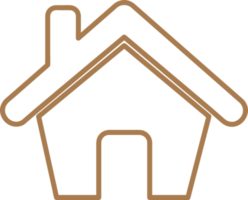 icône de la maison conception de signe immobilier png