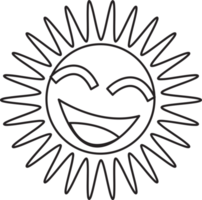 sun emotion cartoon icon sign design png