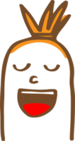 niedliche wurstcharakter-cartoon-emotion png