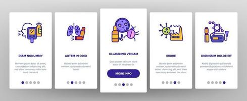 Asthma Illness Vector Onboarding Mobile App Page Screen