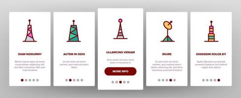 Radio Towers And Masts Vector Onboarding