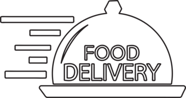 Food delivery icon sign symbol design png