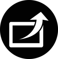 diseño de símbolo de signo de icono de compartir png