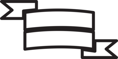 design de símbolo de sinal de ícone de fita png