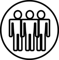 design de símbolo de sinal de ícone de pessoas png