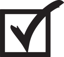 Check mark icon sign symbol design png