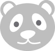 diseño de símbolo de signo de icono de panda png