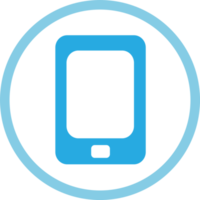 design de símbolo de sinal de ícone móvel de telefone png