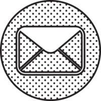 diseño de símbolo de signo de icono de correo electrónico y correo png