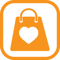 Shopping bag icon Sale package sign design png