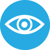 diseño de símbolo de signo de icono de ojo png