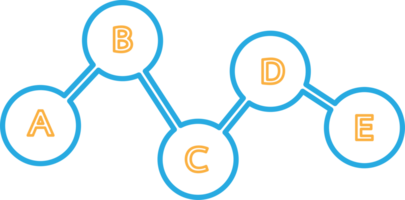 design de símbolo de sinal de ícone de gráfico de dados de negócios png