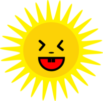 sun icon emotion cartoon sign symbol design png