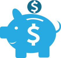disegno di simbolo del segno dell'icona dei soldi del dollaro png