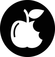 diseño de símbolo de signo de icono de manzana png