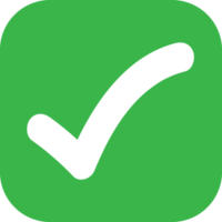 ícone de carrapato aceitar aprovar design de sinal png
