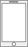 design de símbolo de sinal de ícone de smartphone png