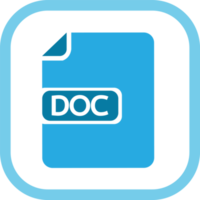 document bestandspictogram. papieren doc teken png