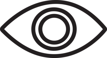 diseño de símbolo de signo de icono de ojo png