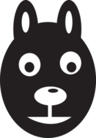 design de símbolo de sinal de ícone de cachorro png