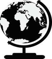 diseño de símbolo de signo de icono de mapa mundial png