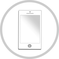 smartphone pictogram teken symbool ontwerp png