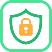 design del segno antivirus dell'icona di sicurezza png