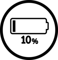 batería icono signo signo símbolo diseño png