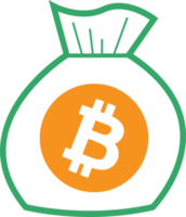 Bitcoin icon sign symbol design png