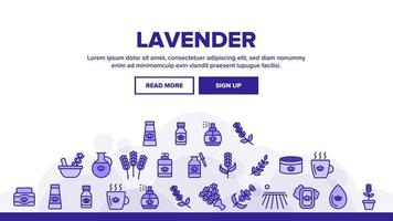Lavender Landing Header Vector