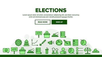 Voting And Elections Landing Header Vector