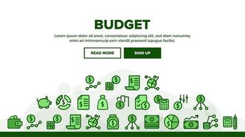 Budget Audit Landing Header Vector