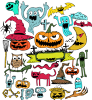 Happy Halloween icon theme and halloween background sign png