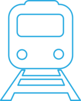 design del segno dell'icona del treno di trasporto