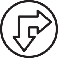 Arrow sign icon sign symbol design png