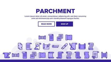 Parchment Landing Header Vector