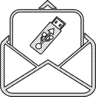 diseño de símbolo de signo de icono de correo electrónico y correo png