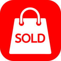 Shopping bag icon Sale package sign design png