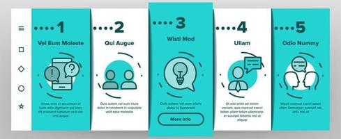 Advice Help Assistant Onboarding Icons Set Vector