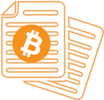 bitcoin pictogram teken symbool ontwerp png