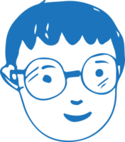 People face cartoon icon avatar design png